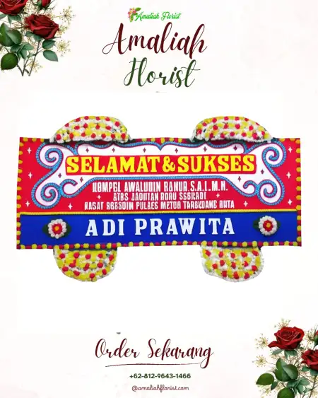 Papan Bunga Ucapan Selamat Cibenda